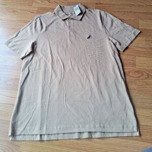Nautica Mens Tan shirt Sz M, MSRP $59.50